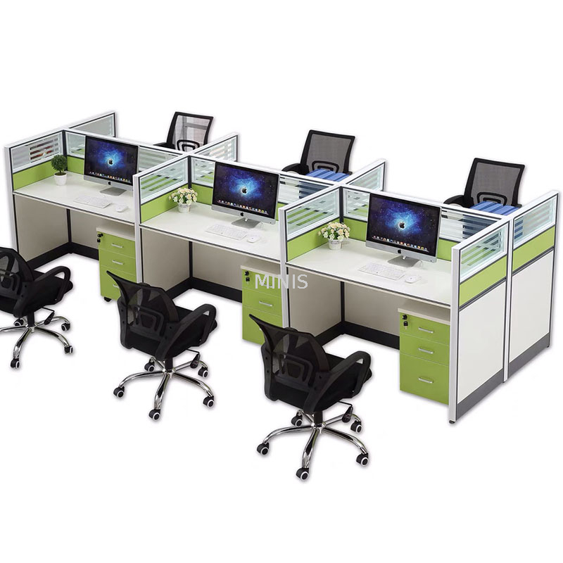 Poste de travail modulaire de cellule de bureau de bureau du personnel avec la séparation