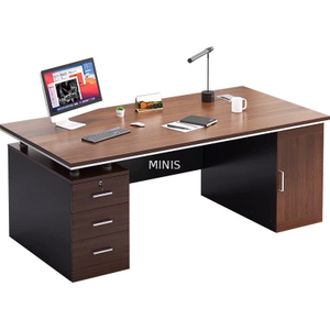 Mobilier de travail pour la maison/le bureau Bureaux de bureau en bois droits simples