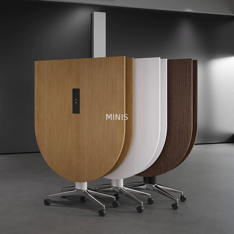 Table de conférence pliable de la réunion de bureau avec trou de câble