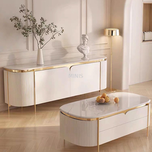 Salon/Lobby Armoire blanche moderne Meuble TV/Table basse