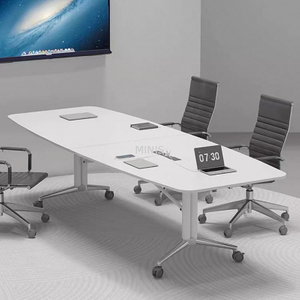 Table de conférence pliable de la réunion de bureau avec trou de câble