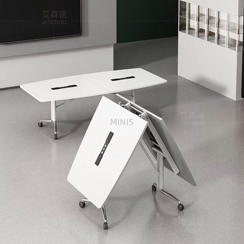 Table de conférence pliable de la réunion de bureau avec trou de câble