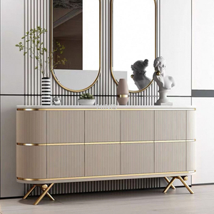 Armoire latérale de la chambre ou salon élégant buffet beige