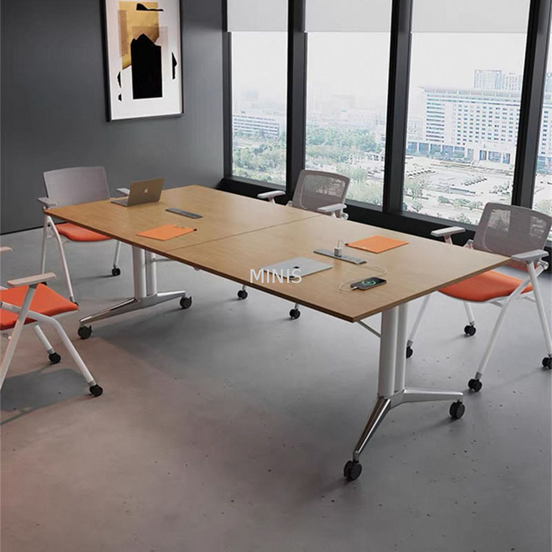 Table de conférence pliable de la réunion de bureau avec trou de câble