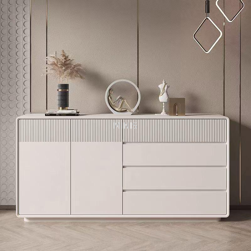 Armoire latérale de la chambre ou salon élégant buffet beige